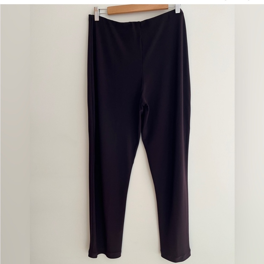 SYMPLI Pull On Jersey Fabric Pants High Waist Straight Leg Travel Versatile Chic